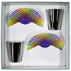 Julio Le Parc - Cofret tasses a cafe (soucoupes platinees)