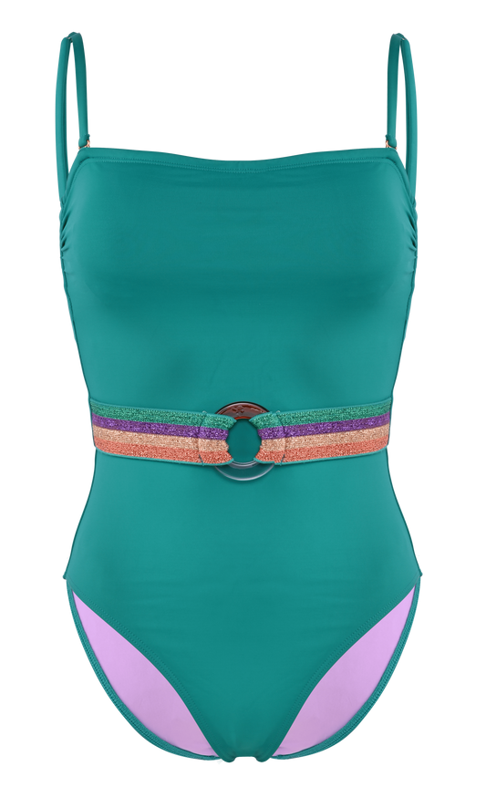 Golden One-Piece Estival Golden Turquoise Green