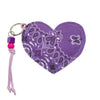 Keyring - HEART - Lilac / Mint