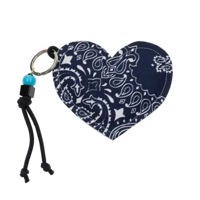 Keyring - HEART - Navy / Chambray