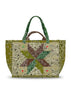 Quilted Maxi Cabas Tote - PATCHWORK - Beige / Brown