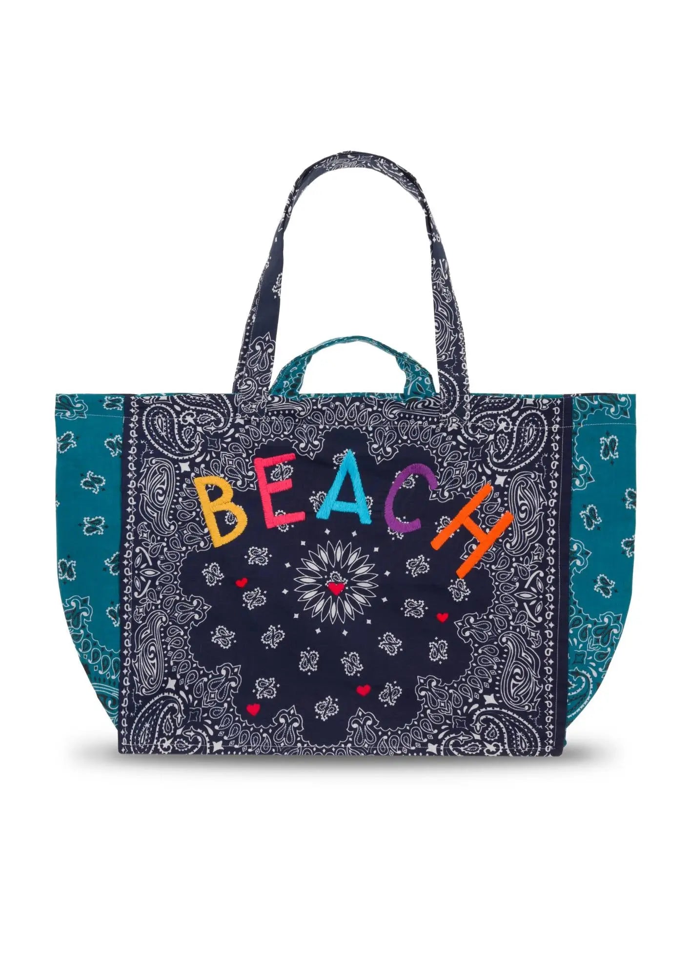 Maxi Cabas Tote - BEACH - Navy / Petrol