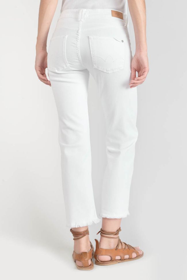 Pricilia High-Waisted Jeans White