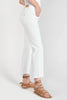 Pricilia High-Waisted Jeans White