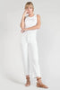 Pricilia High-Waisted Jeans White