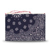 Zipped pouch - HEART - Navy / Real Red