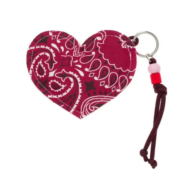 Keyring - HEART - Fuchsia / Bordeaux