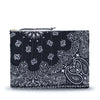 Zipped Quilted Pouch - PATCHWORK - Dark Grey / Colorblock