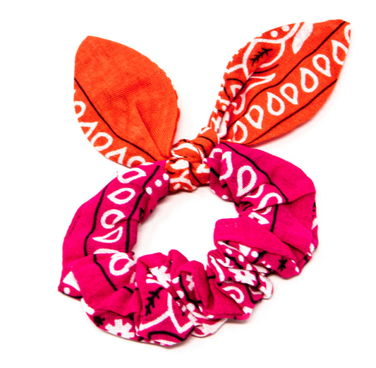 Bandana Scrunchie Pink/Fuschia