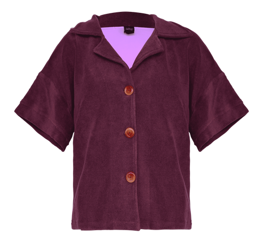 My Sunshine Plum Terry Shirt S/M