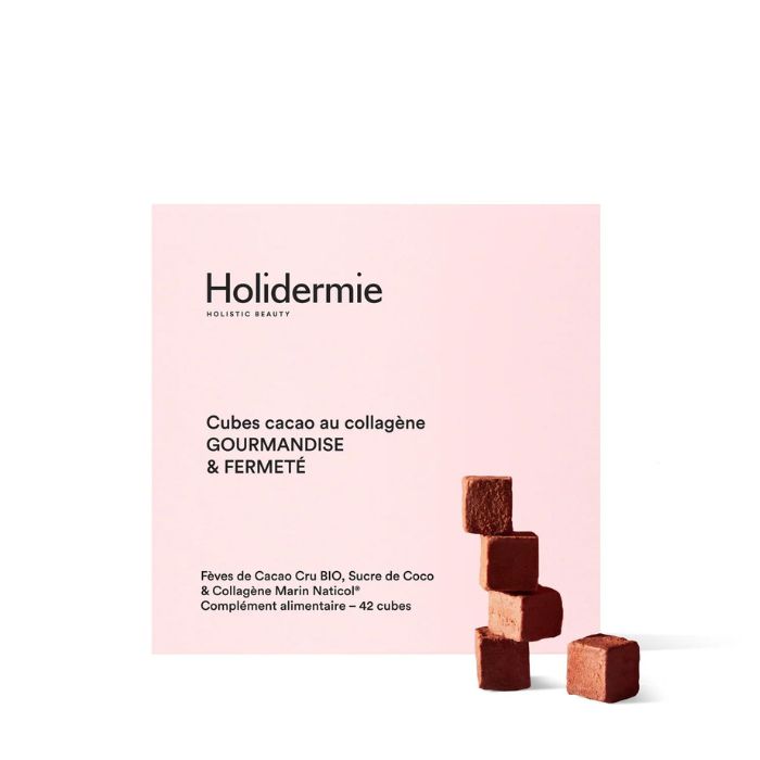 Collagen cocoa cubes