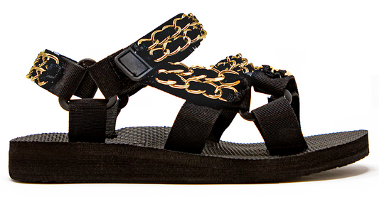 Trekky Sandals Chain Trio Gold