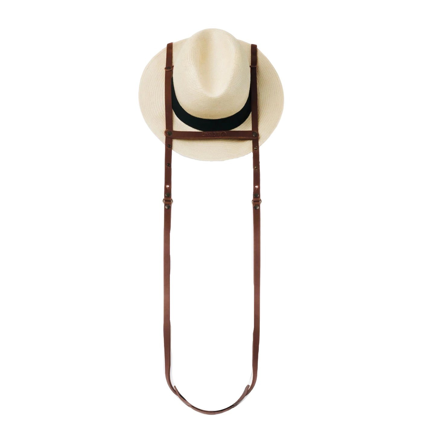 Hat Bag “Barcelona”: Hat holder in chocolate brown leather