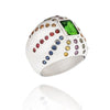 Ring marteen tourmaline silver