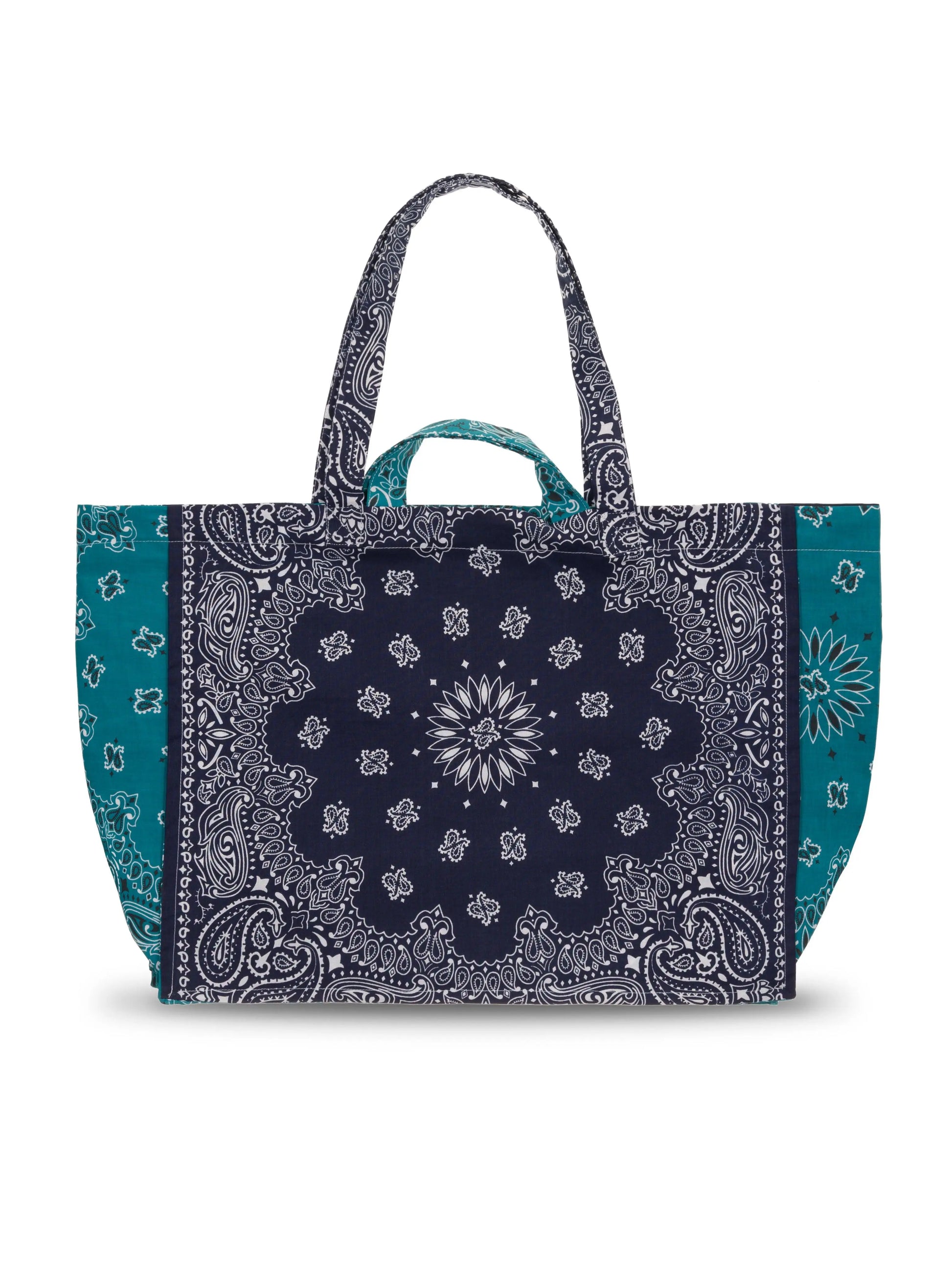 Maxi Cabas Tote - LOVE - Navy / Petrol