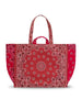 Maxi Cabas Tote - LOVE - Vintage Red / Real Red