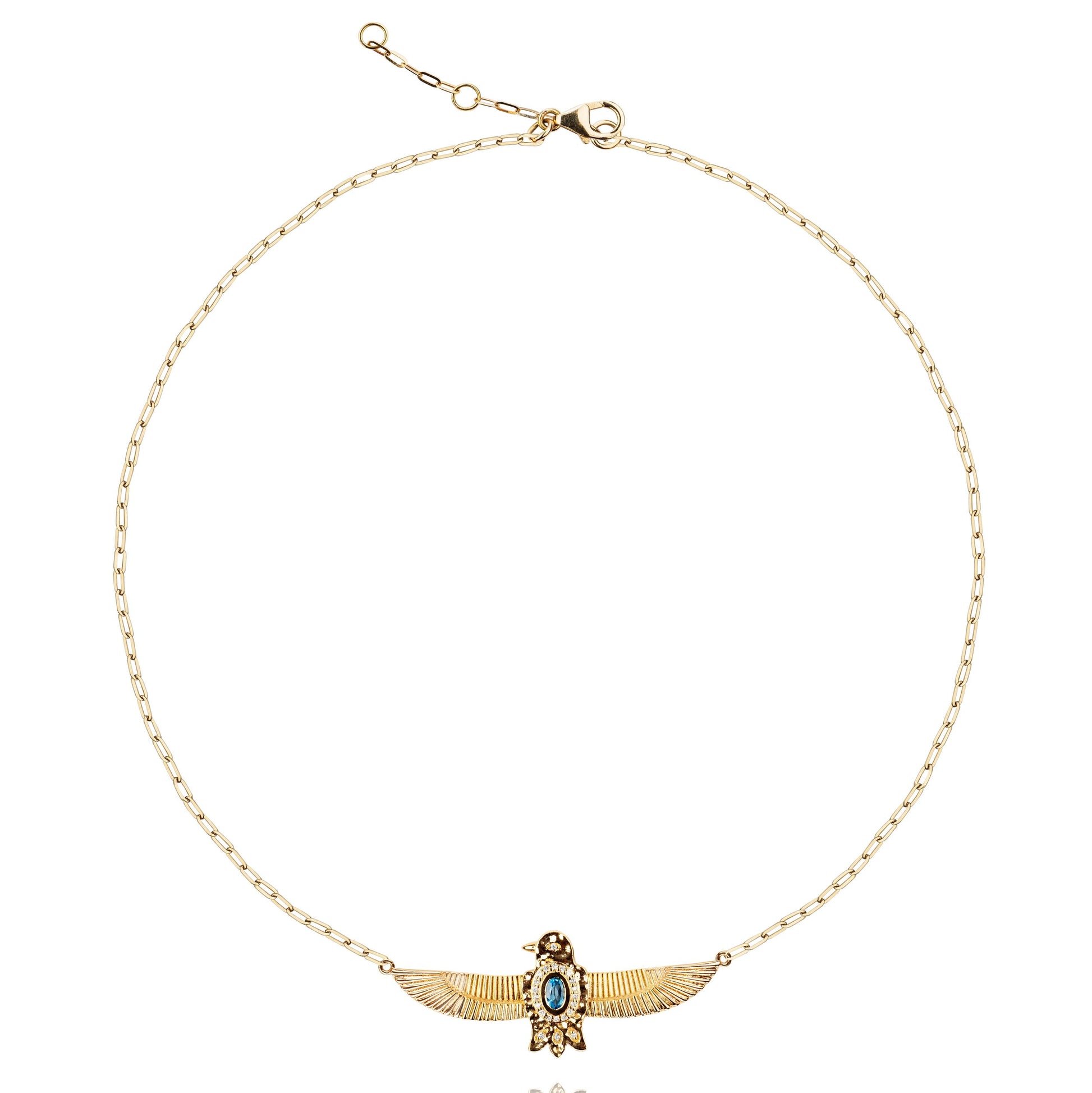 Gold phoenix necklace