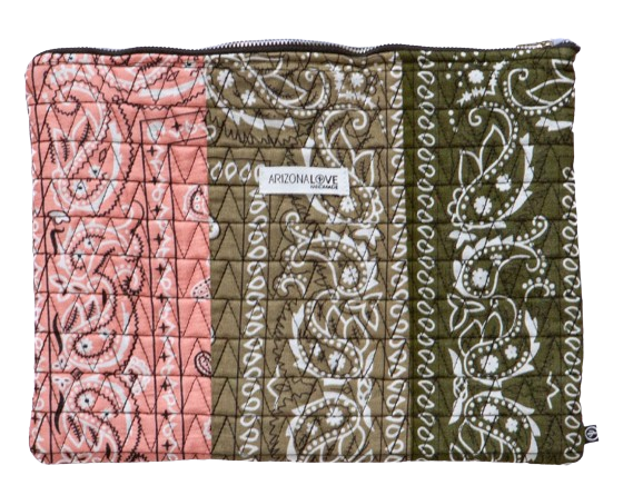 Bandana Quilt Pouch Khaki