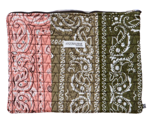 Bandana Quilt Pouch Khaki