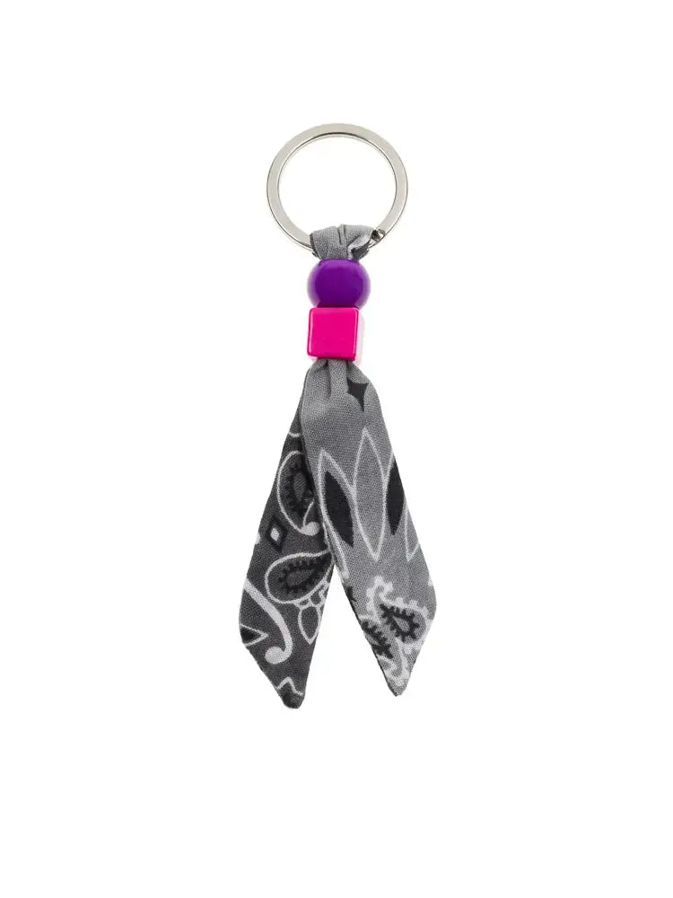 Bandana key ring - Dark Grey / Pale Grey