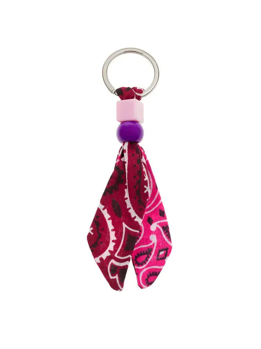 Bandana key ring - Bordeaux / Fuchsia