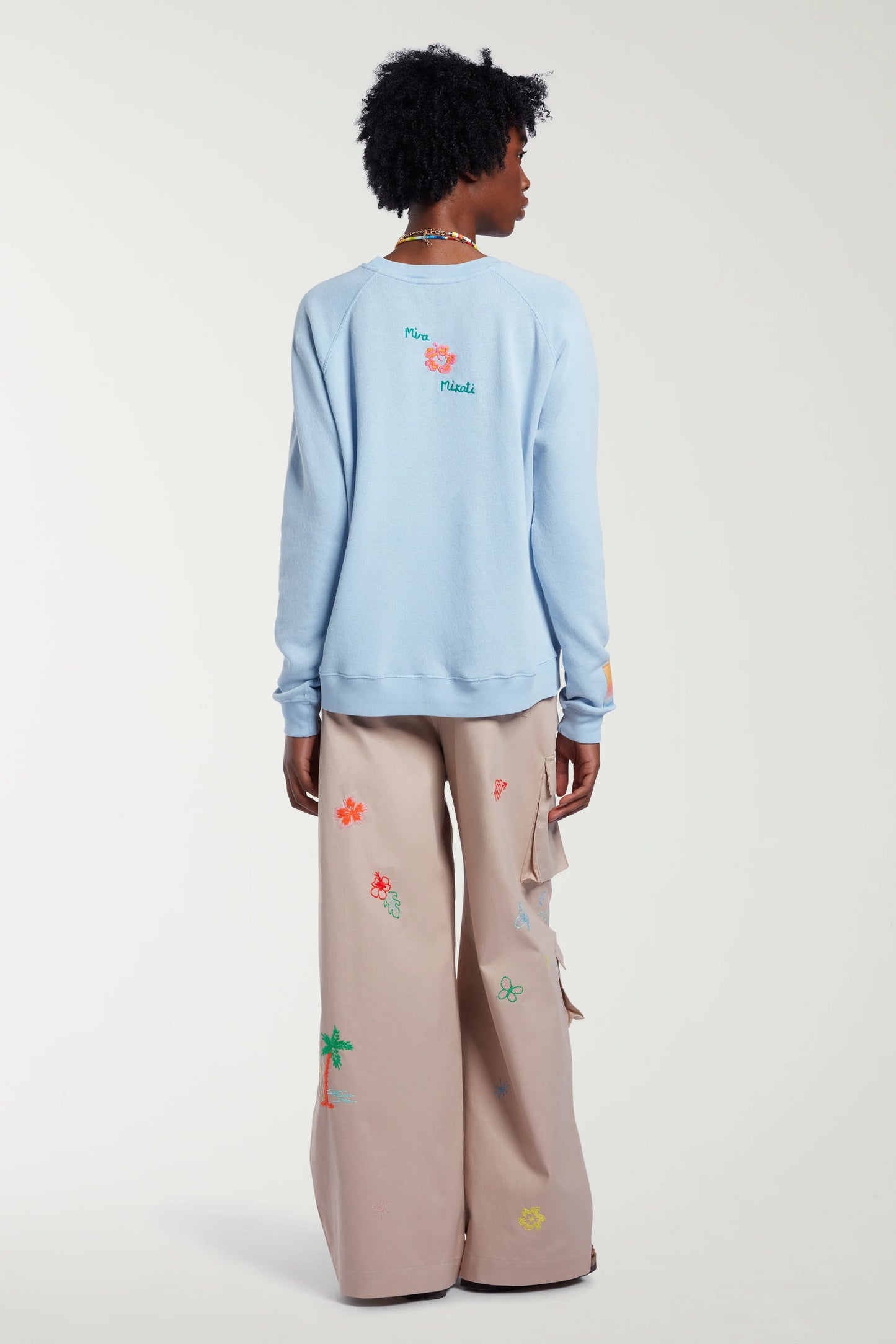 Embroidered Cargo Trousers