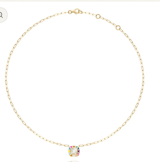 Collier Stella chaîne Rainbow