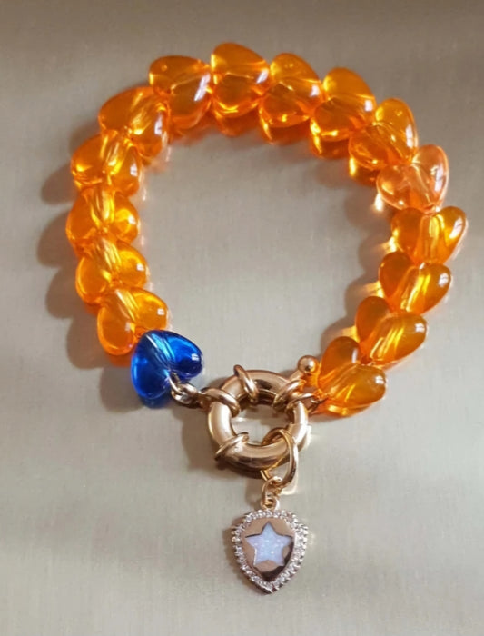 Orange Star Bracelet