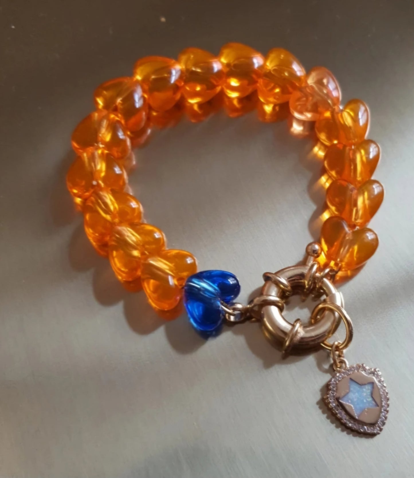 Orange Star Bracelet