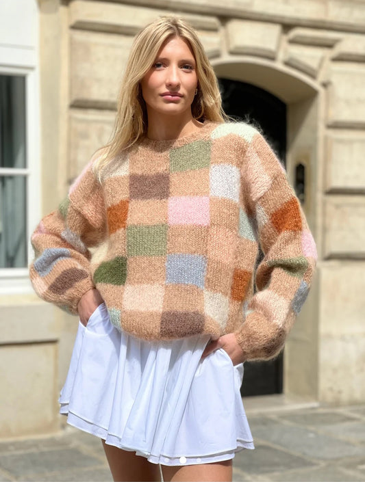 Sweater Pixels Beige