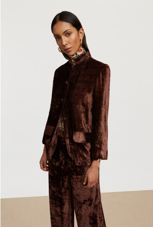 Velvet jacket brown