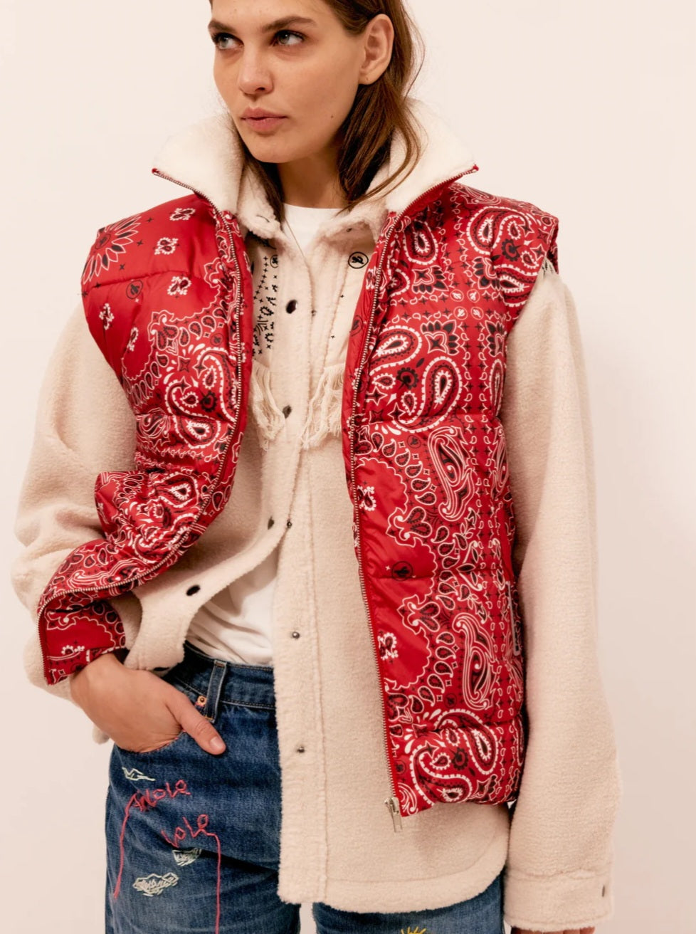 Jacket Phoenix Bandana Red S/M