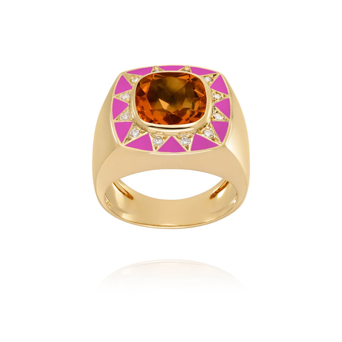 Stella purplish gold ring