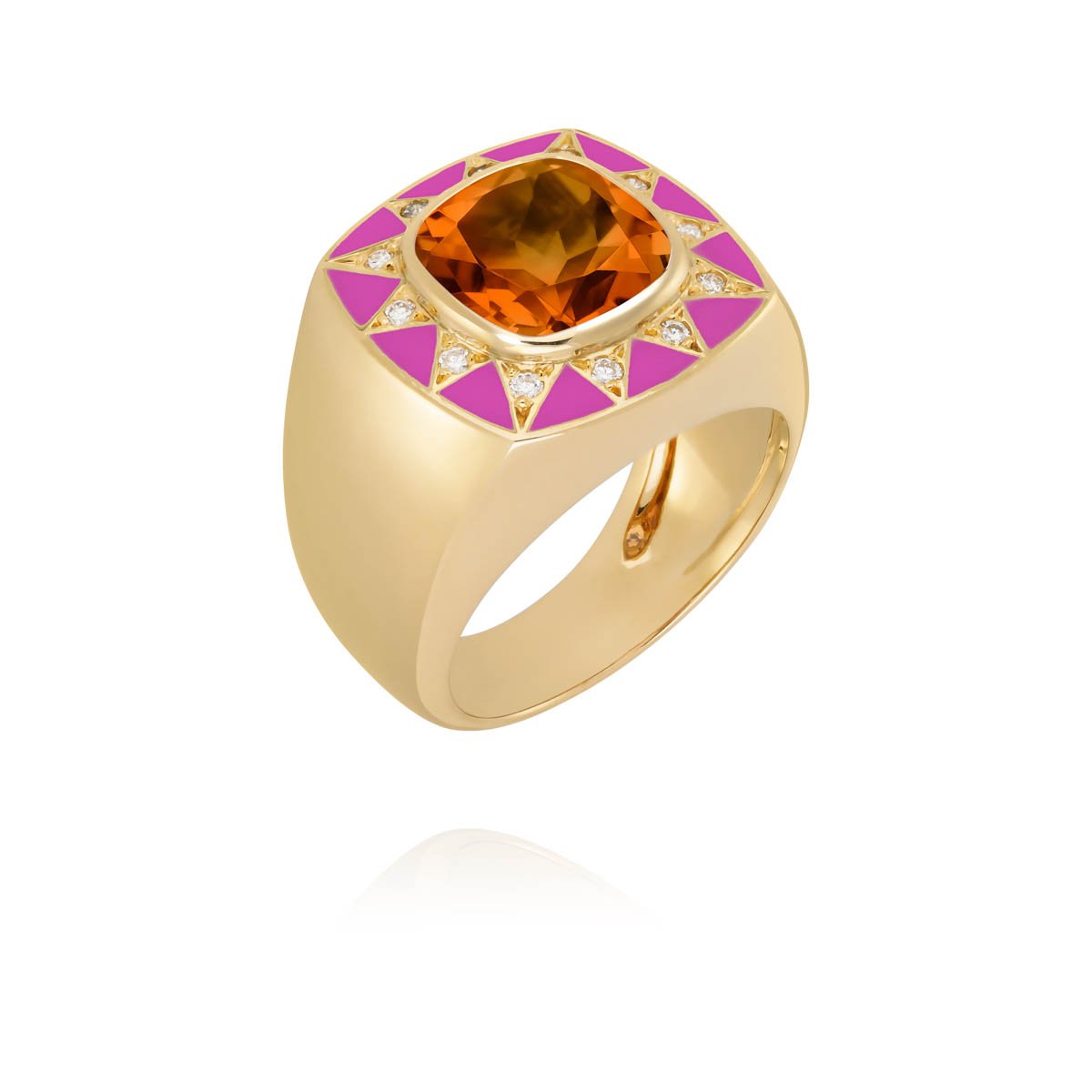 Stella purplish gold ring