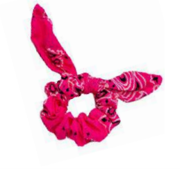 Bandana Scrunchie Fluo Pink